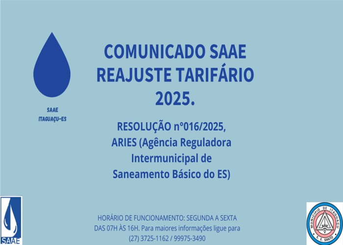 Reajuste Tarifário 2025